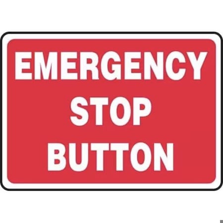 Accuform SAFETY SIGN  EMERGENCY STOP BUTTON MELC646XP MELC646XP
